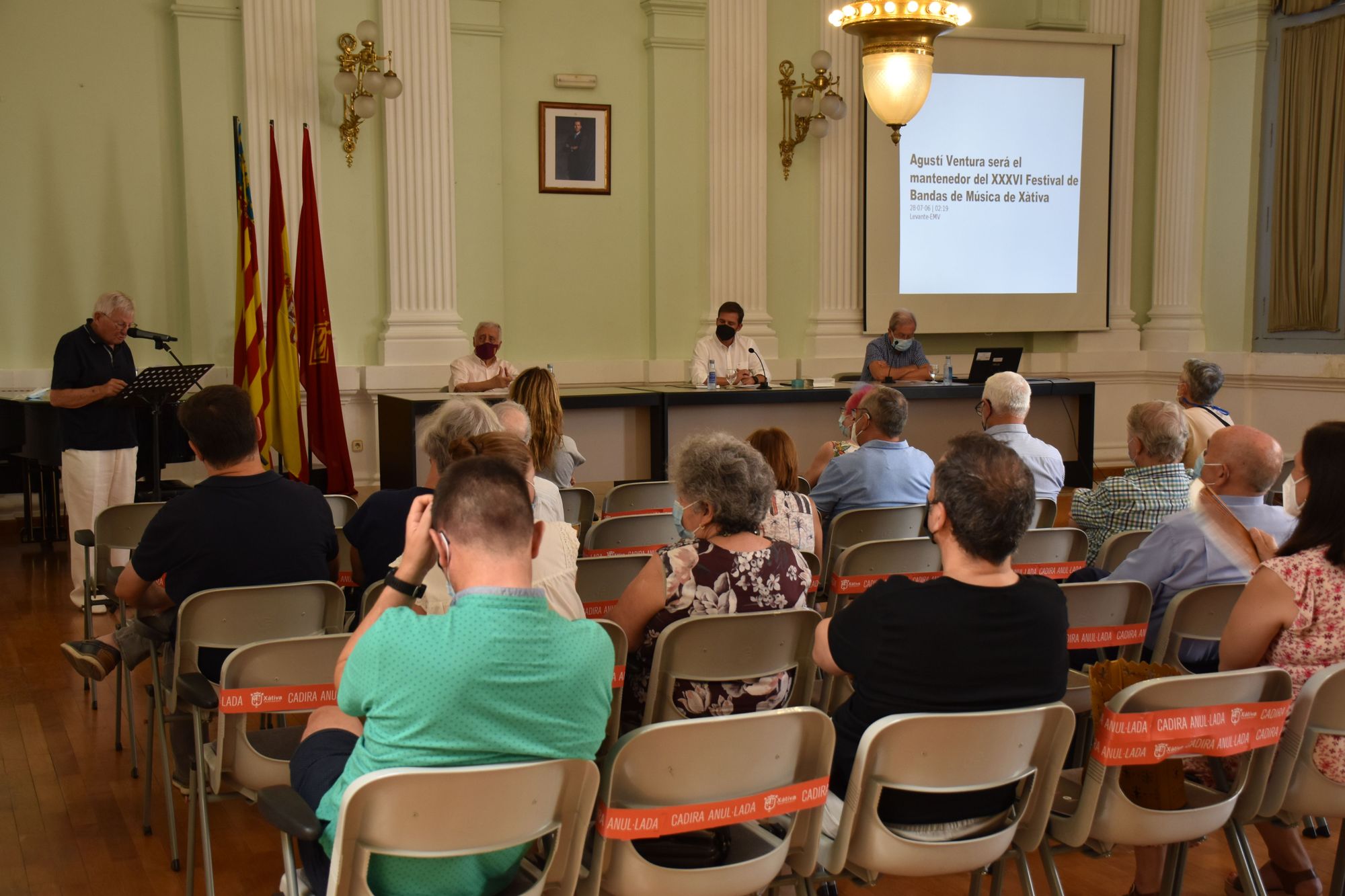 XÀTIVA (VALENCIA) RINDE HOMENAJE A SU CRONISTA OFICIAL AGUSTÍN VENTURA