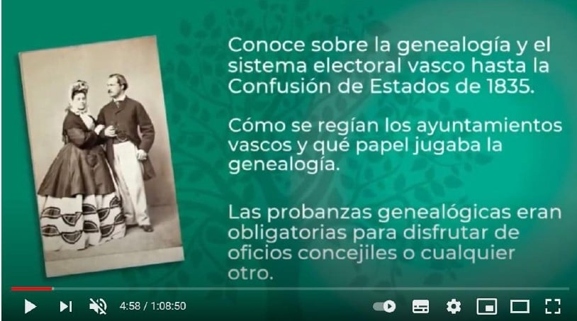 LA GENEALOGÍA Y EL SISTEMA ELECTORAL, VASCO HASTA LA CONFUSIÓN DE ESTADOS DE 1835, CONFERENCIA DE IÑAKI GARRIDO YEROBI