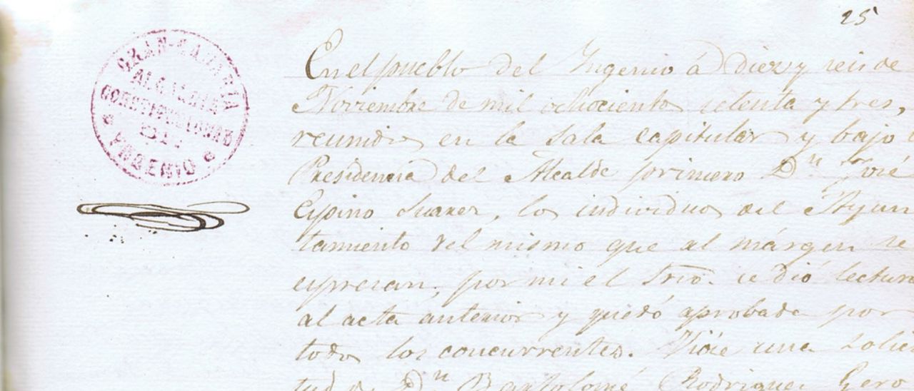 INGENIO. AQUELLOS ALCALDES DE ANTAÑO: JOSÉ ESPINO SUÁREZ. OSTENTÓ LA ALCALDÍA DURANTE OCHO AÑOS EN DOS PERIODOS DIFERENTES, ENTRE EL SEXENIO REVOLUCIONARIO Y LA RESTAURACIÓN MONÁRQUICA.