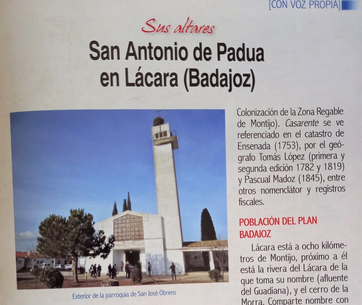 SAN ANTONIO DE PADUA EN LÁCARA.