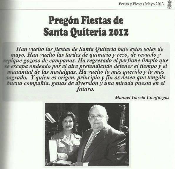 389 FIESTAS DE SANTA QUITERIA, PATRONA DE LA NAVA DE SANTIAGO