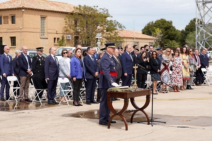 El CORONEL JEFE DE LA BASE AÉREA DE GETAFE Y ALA 35 ASCENDIDO A GENERAL Y TRASLADADO A LA AGRUPACIÓN DE LA BASE AÉREA DE ZARAGOZA COMO JEFE DE LA MISMA.