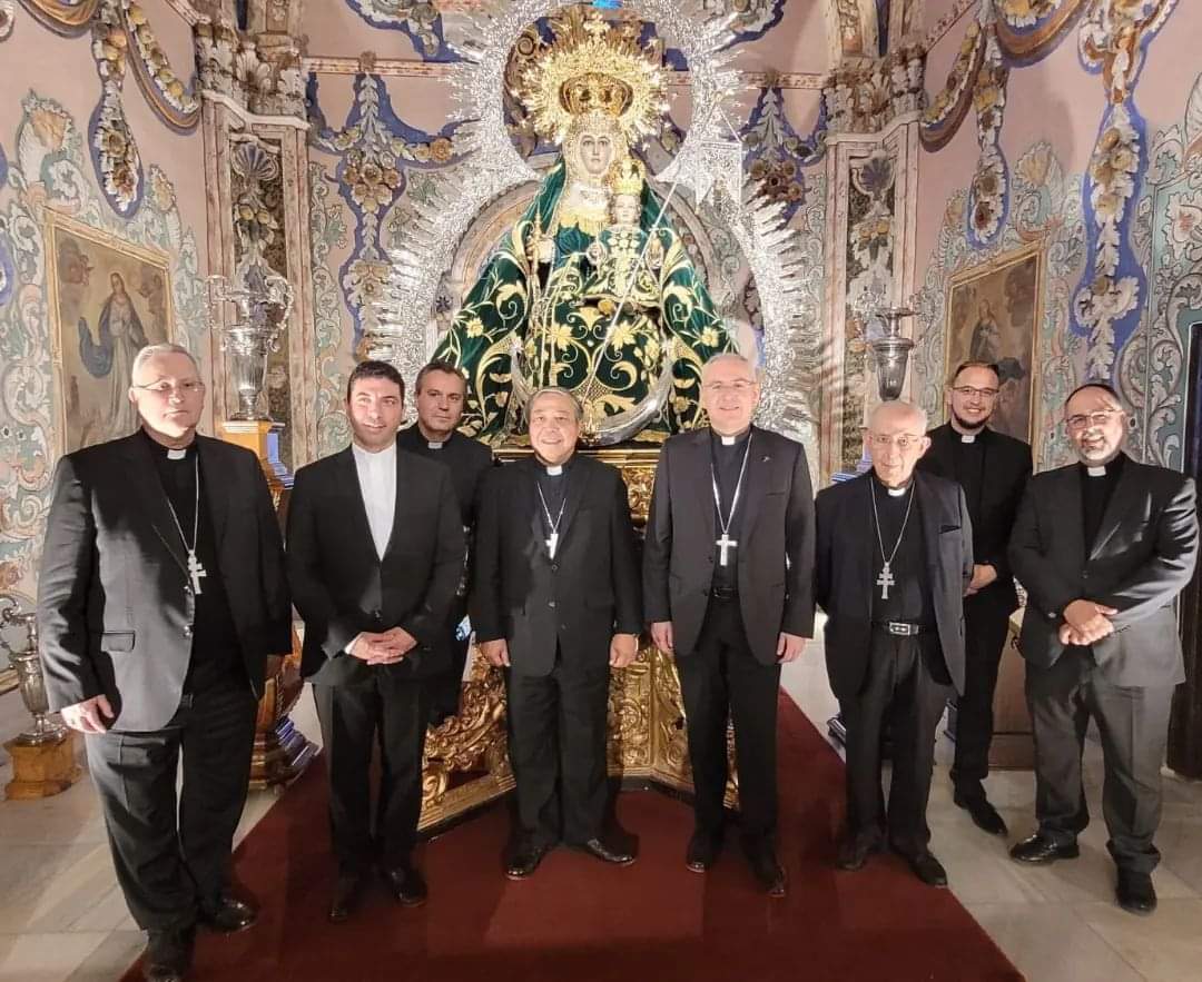 VISITA DEL NUNCIO DE SU SANTIDAD BERNARDINO AUZA AL SANTUARIO DE NUESTRA SEÑORA DE LA FUENSANTA DE VILLANUEVA DEL ARZOBISPO