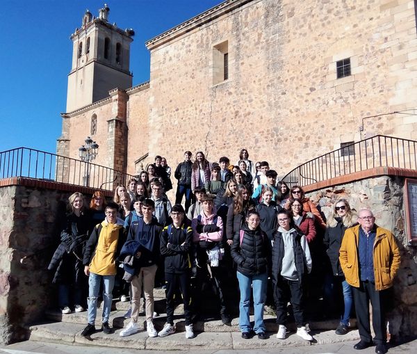 VISITA GUIADA CON ALUMNOS DE SIBILLA-EGEN-SCHULE DE SCHWÄBISCH HALL EN BADEN-WÜRTTEMBERG (ALEMANIA) Y ALUMNOS DE 1º BACHILLERATO DEL IES EXTREMADURA DE MONTIJO.