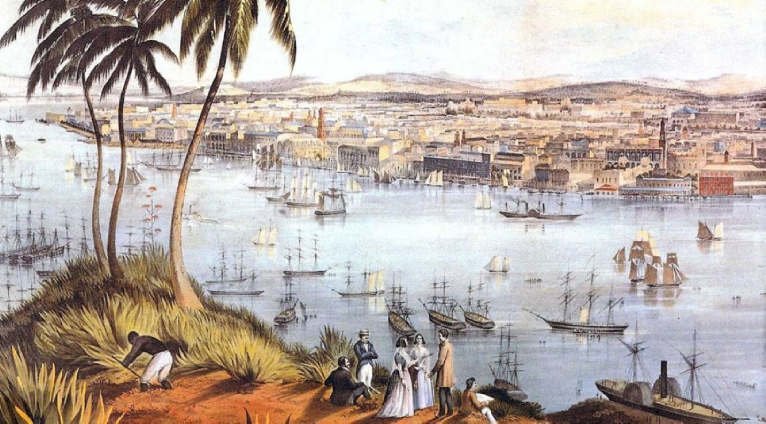 BAHÍA DE LA HABANA COLONIAL DEL SIGLO XVIII.