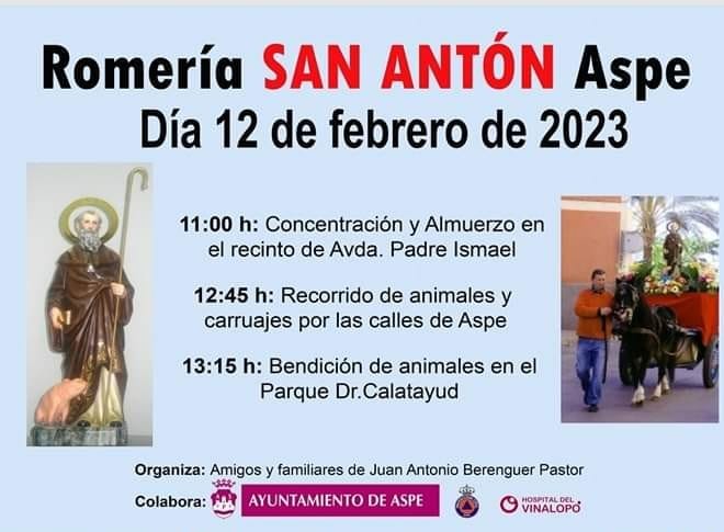 ROMERÍA DE SAN ANTÓN ASPE 2023