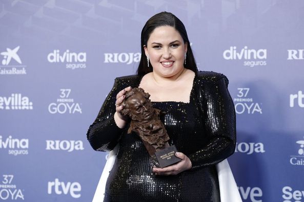 LAURA GALÁN, MEJOR ACTRIZ REVELACIÓN EN LOS PREMIOS GOYA 2023.