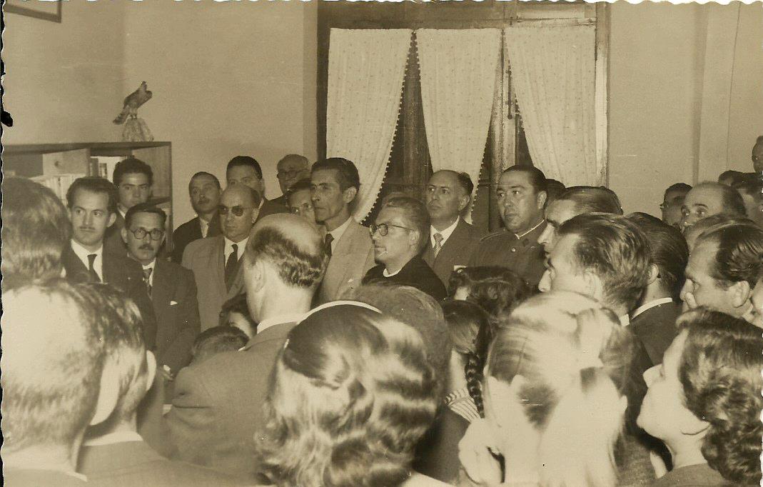 INAUGURACIÓN DE LA BIBLITECA EN 1956