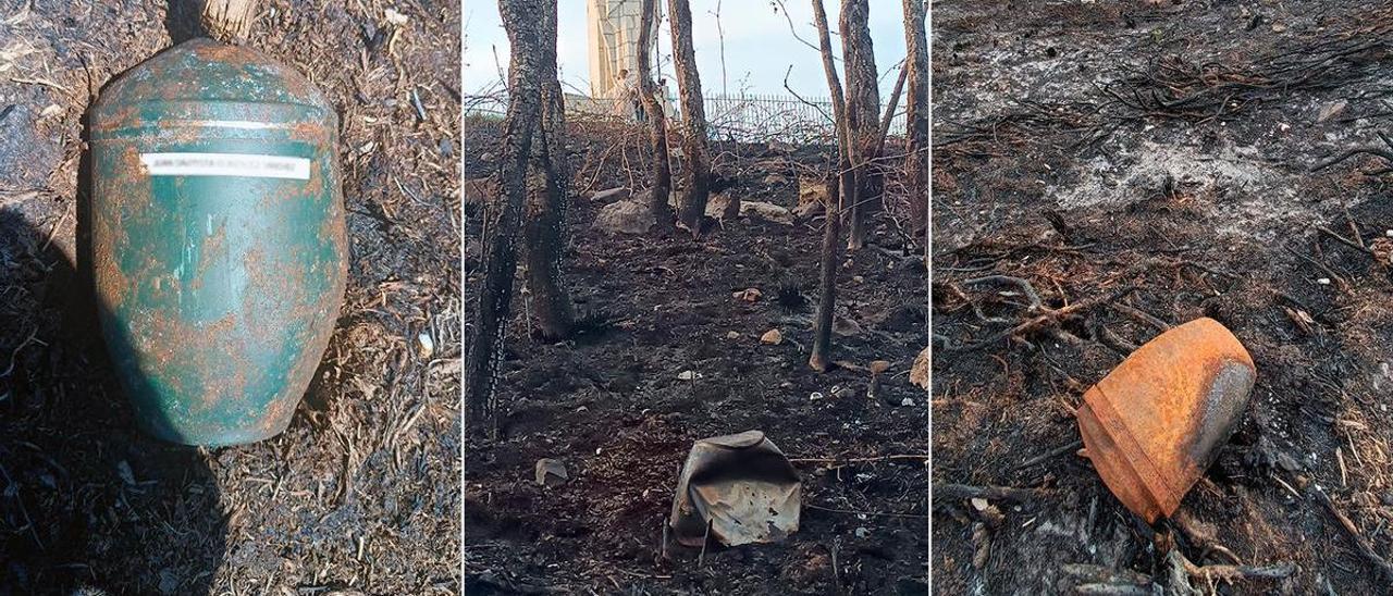 URNAS FUNERARIAS AFLORAN TRAS EL INCENDIO DEL NARANCO: CENIZAS SOBRE CENIZAS EN OVIEDO