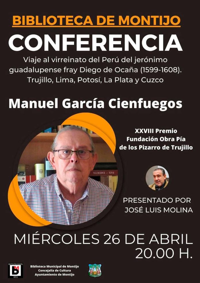 CONFERENCIA DE MANUEL GARCÍA CIENFUEGOS EN LA BIBLIOTECA DE MONTIJO