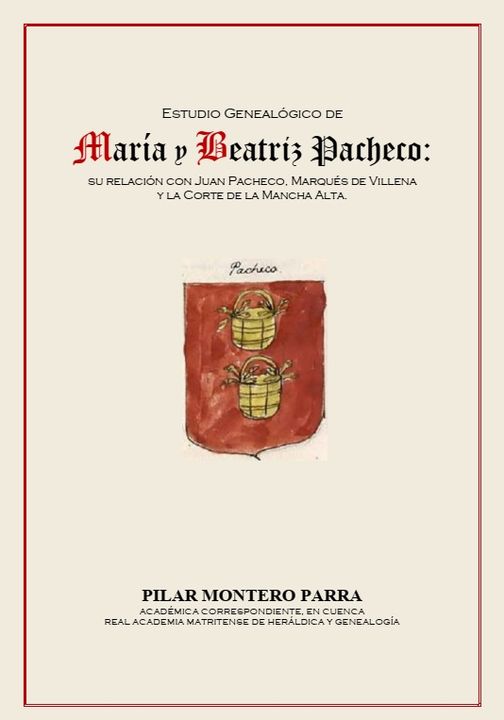 NUEVO LIBRO DE PILAR MONTERO PARRA SOBRE MARÍA Y BEATRIZ PACHECO