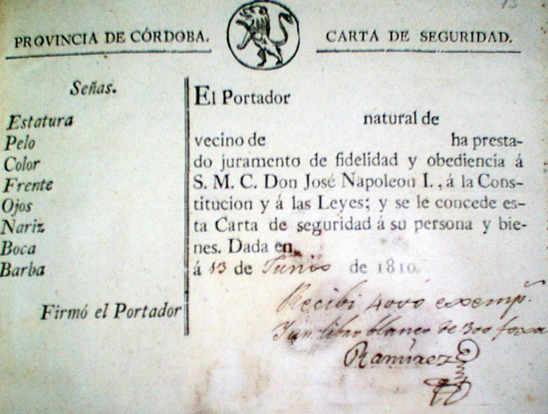 EL ORIGEN DE LOS DOCUMENTOS DE IDENTIFICACIÓN PERSONAL EN ESPAÑA