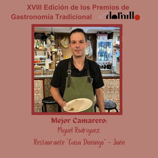 PREMIO DE GASTRONOMIA TRADICIONAL «EL DORNILLO»AL MEJOR CAMARERO