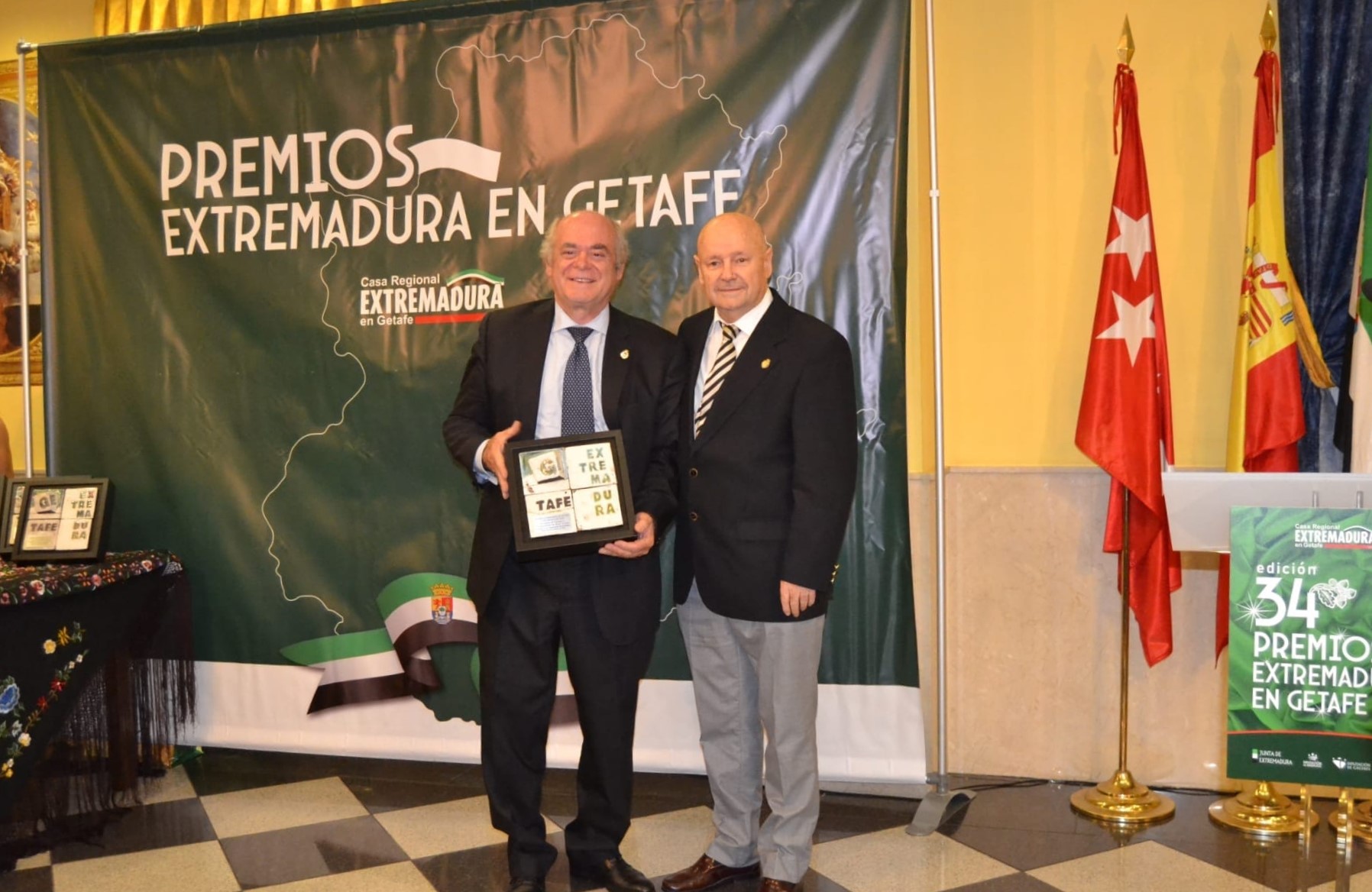 ENTREGA DE LOS PREMIOS DE LA CASA DE EXTREMADURA EN GETAFE (MADRID)