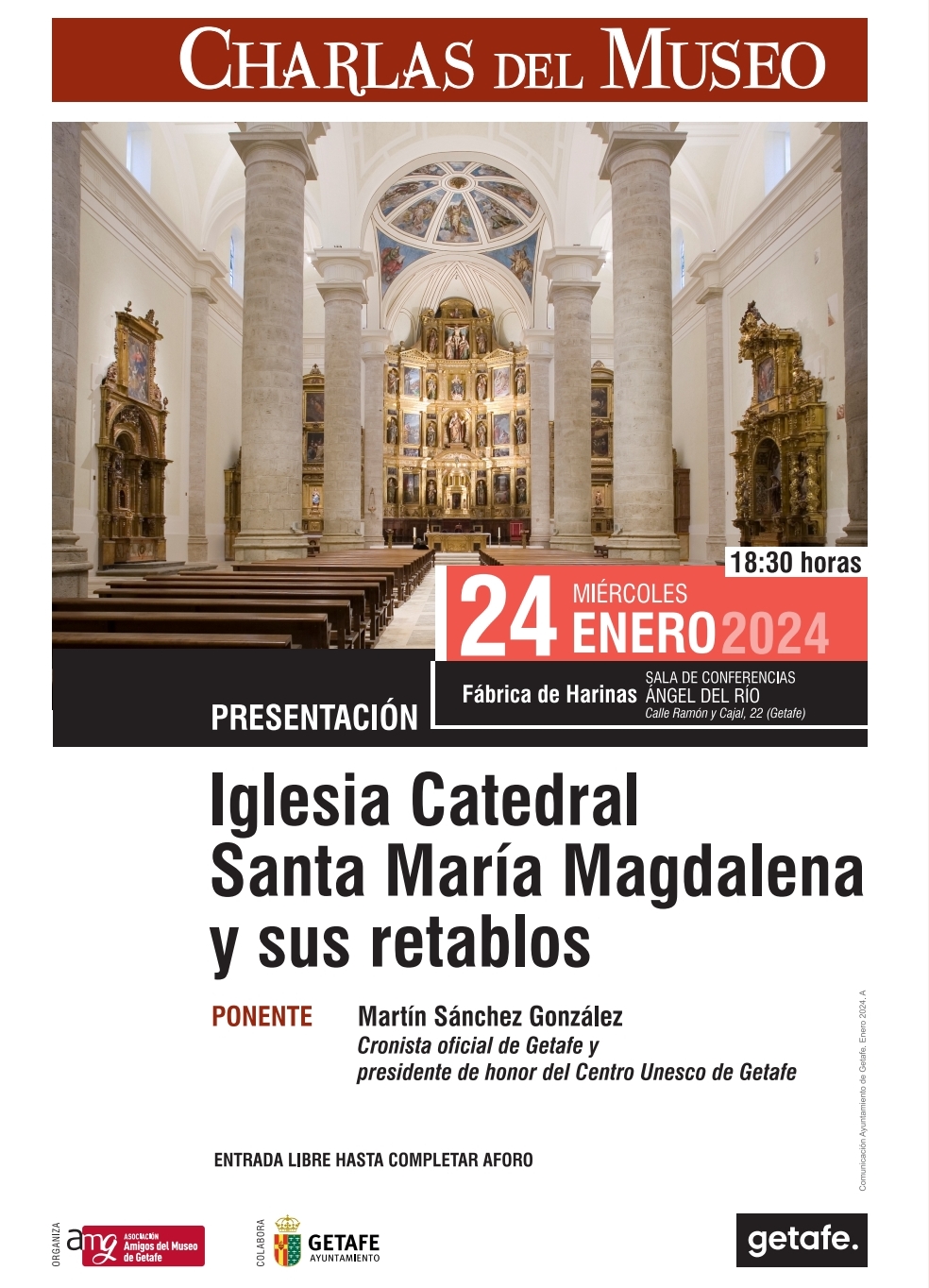 CHARLAS DEL MUSEO : ‘IGLESIA CATEDRAL DE SANTA MARÍA MAGDALENA Y SUS RETABLOS’