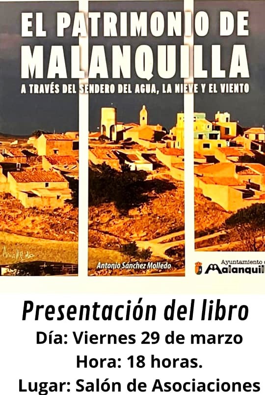 QUEDAN DOS DIAS PARA LA PRESENTACION DEL LIBRO DE MALANQUILLA