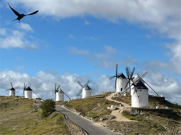 MOLINOS ALINEADOS EN EL CERRO CALDERICO DE CONSUEGRA