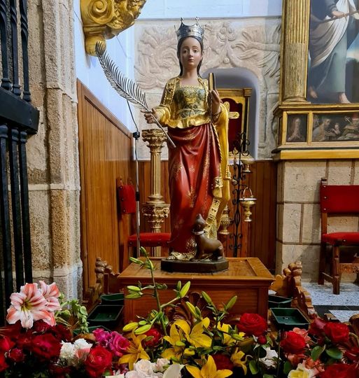 FESTIVIDAD DE SANTA QUITERIA, PATRONA DE LA NAVA DE SANTIAGO.