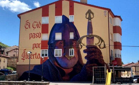 NUEVO GRAFITTI DEL CID EN HUERTA DEL REY (BURGOS)