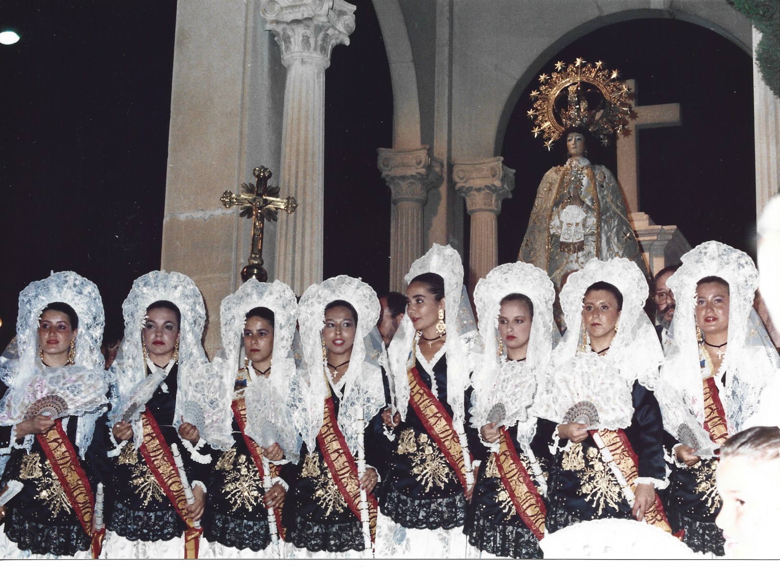 LA CORTE DE HONOR DE LA VIRGEN DE LAS NIEVES. UN HOMENAJE A LAS DAMAS DEL AÑO 1962