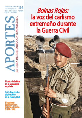 NUEVA PUBLICACIÓN: BOINAS ROJAS: LA VOZ DEL CARLISMO EXTREMEÑO DURANTE LA GUERRA CIVIL