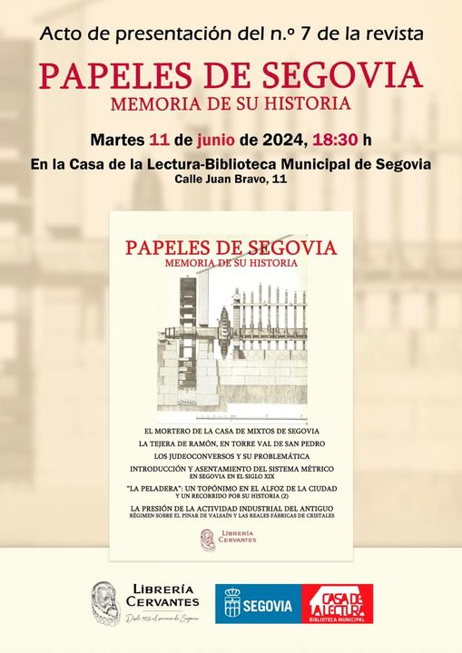 ACTO DE PRESENTACIÓN DEL NUEVO NÚMERO DE PAPELES DE SEGOVIA