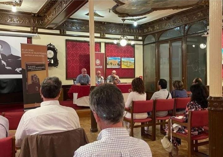 CRÓNICA: HACE DOS AÑOS. «DE LAS HERAS. CRÓNICAS DE VALDEPIÉLAGOS»  PRESENTACIÓN EN EL CÍRCULO AMISTAD NUMANCIA, CASINO DE SORIA.