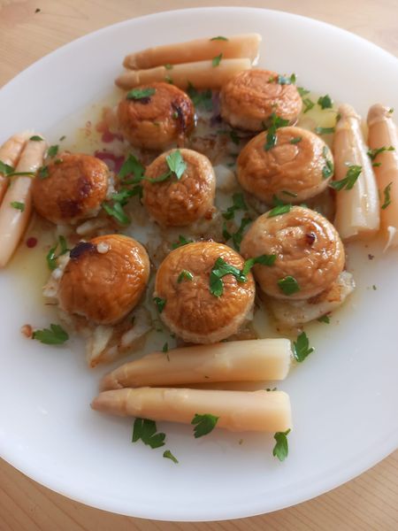 LES HISTORIES DE FIDALGO-CHAMPIÑONES A LA PLANCHA CON RELLENO DE BONITO.