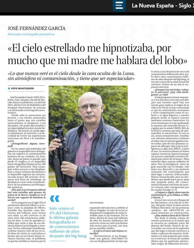 «EL CIELO ESTRELLADO ME HIPNOTIZABA, POR MUCHO QUE MI MADRE ME HABLARA DEL LOBO»