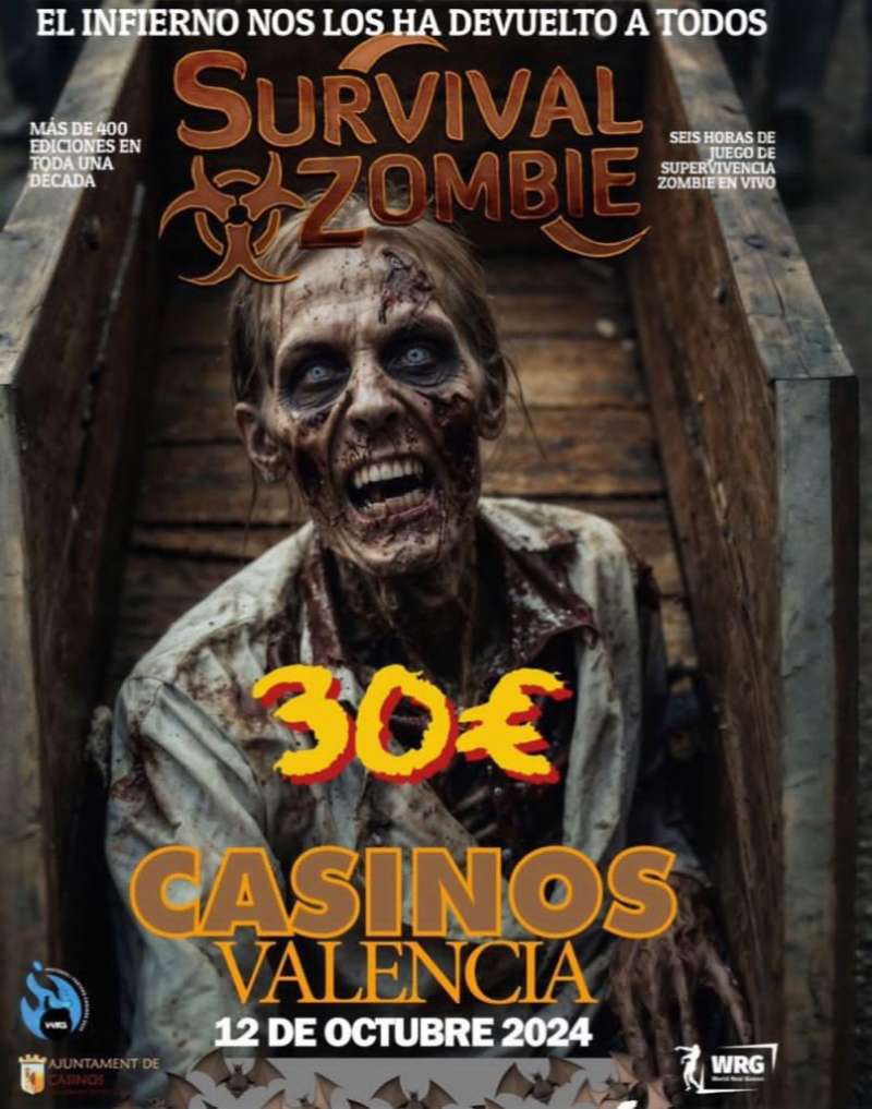 CASINOS FESTERS 2025: EL SURVIVALZOMBIE SE CELEBRA EL DÍA 12 DE OCTUBRE