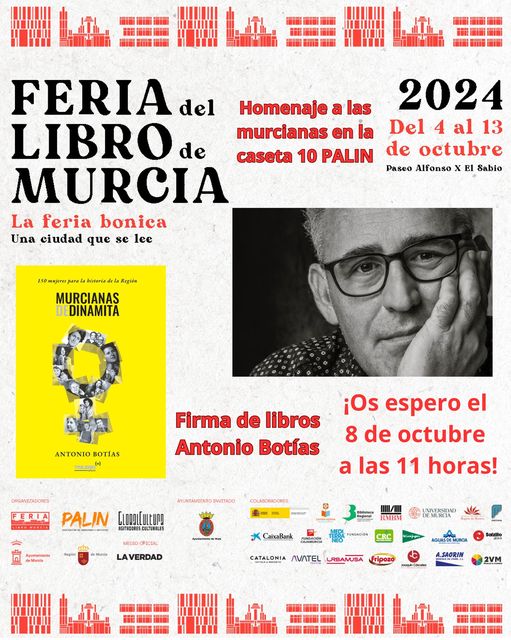 EN LA FERIA DEL LIBRO DE MURCIA 2024 SE PRESENTARÁ «MURCIANAS DINAMITA»