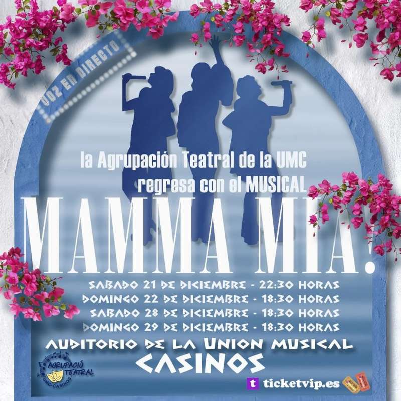 CASINOS: EL MUSICAL ‘MAMMA MIA’, ANTORCHA DE LA NAVIDAD