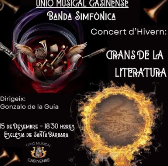 LA BANDA SINFÓNICA DE LA UNIÓN MUSICAL CASINENSE OFRECE EL CONCERT D’HIVERN EN CASINOS (VALENCIA)