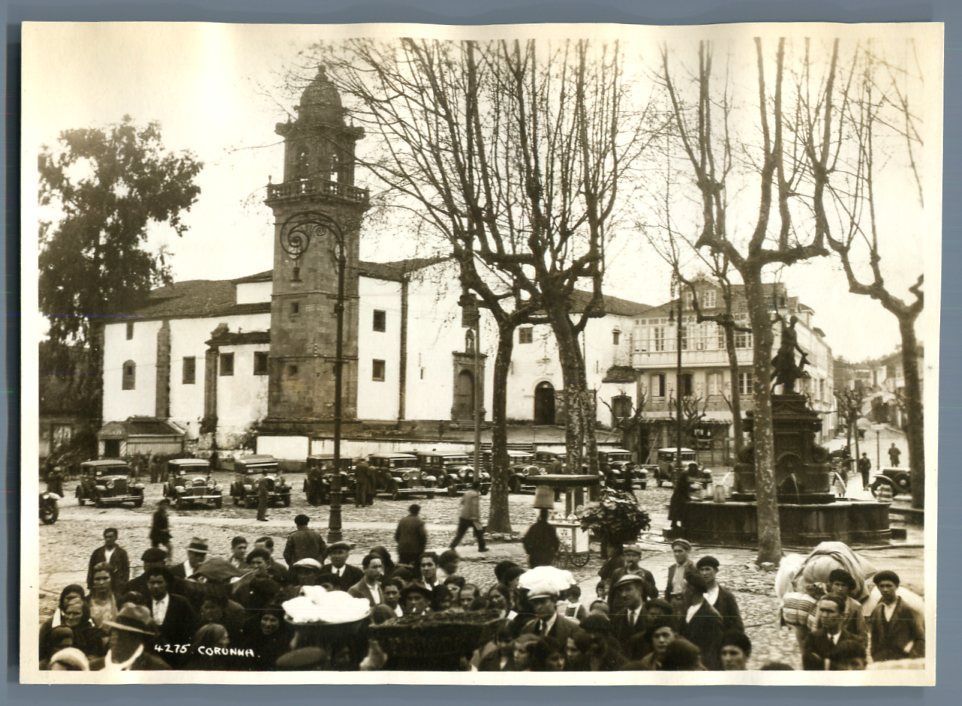 NUEVA ESCALINATA PARA EL ATRIO DE SANTO DOMINGO DE BETANZOS EN 1937